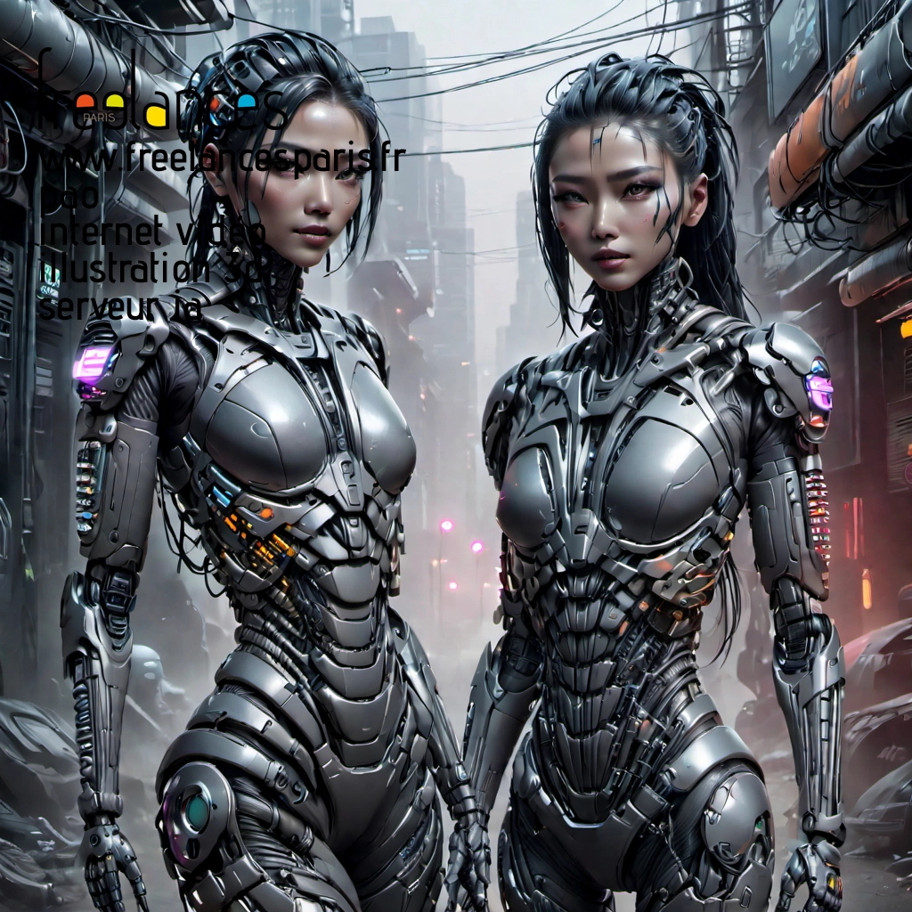 Pao mise en page internet vidéo illustration 3d serveur IA générative AI freelance paris studio de création magazines nd4ubd50